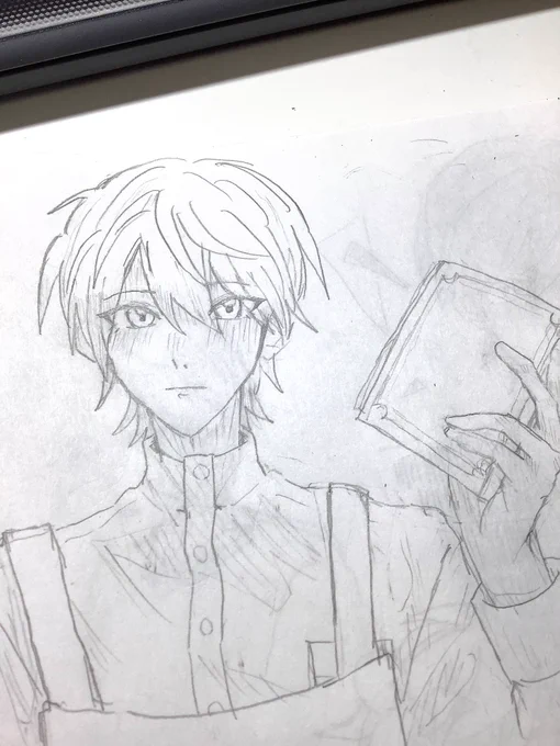 しぶつた⚔️!!すっごい自分好みの顔面描けた。 