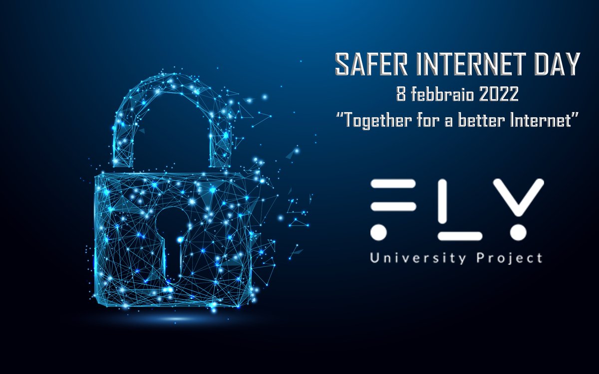 EtsFly's tweet photo. 🔵SAFER INTERNET DAY 2022🔵👉On the occasion of the world day of network security, Fly University Project renews its commitment to support the safe and conscious use of technological tools #SaferInternetDay #SaferInternetDay2022 https://t.co/dpVqpfDPuF