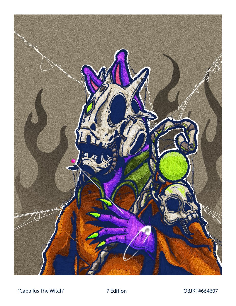 borninline's tweet photo. New Drop!!
"Caballus The Witch"
still on caballus series 5/7
7/7 edition 
0,7 xtz

https://t.co/We00B3Wqh0 

@AliansiSeniNFT
@NFTindonesia_
#borninline #caballus #horse #NFTCommunity #NFTshill #nftcollectors https://t.co/7zLQAZI5C8