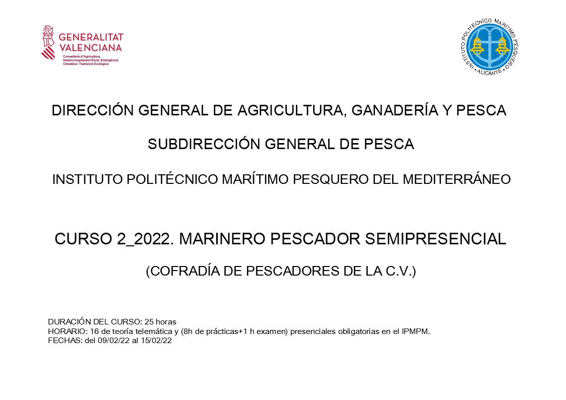 PescaAlacant's tweet photo. Dues edicions simultànies del curs semipresencial de #MarinerPescador al #IPMPM #Alacant https://t.co/6jSHzbm191