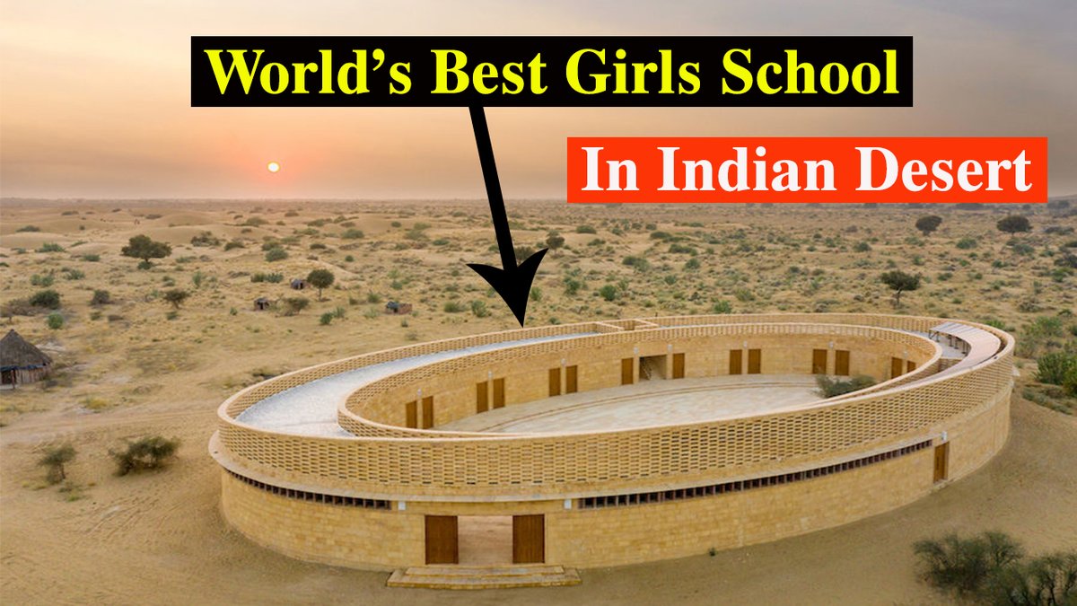 HiddenNotesYT's tweet photo. World's Best  Girls School in indian Desert | Tamil 
https://t.co/orsAGv0PzZ

#Bestschool #girlsschool #girls #TamilNadu #tamil #school #architecturaldesign #Sustainable #HijabRow #Hijab #Architect #solarpanels #education #TamilNews #teacher https://t.co/pJTQLVOdkv