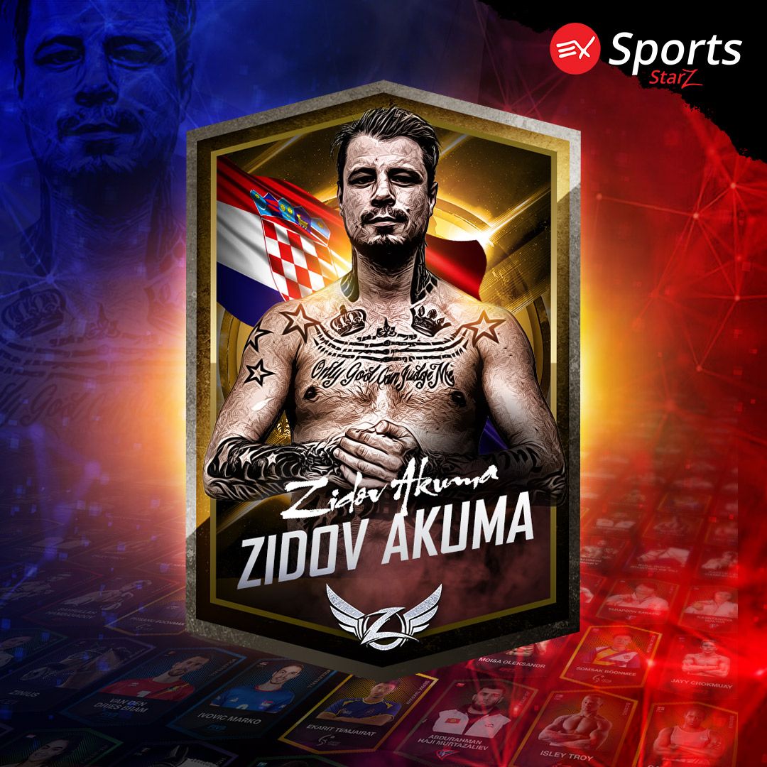 EXSportsGaming's tweet photo. Swiss-originated Zidov Akuma has been in the Muay Thai scene for around 15 years now, having faced many international world-class opponents🥋🔥

Akuma is the Swiss champion of Sanda in 2006🏆 

Check his NFT out on👉 https://t.co/SCksCxD7BH https://t.co/8y3pTjHLGE