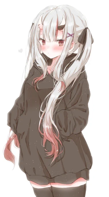 パーカーニーハイお嬢😈
#百鬼絵巻 #ニーハイの日 