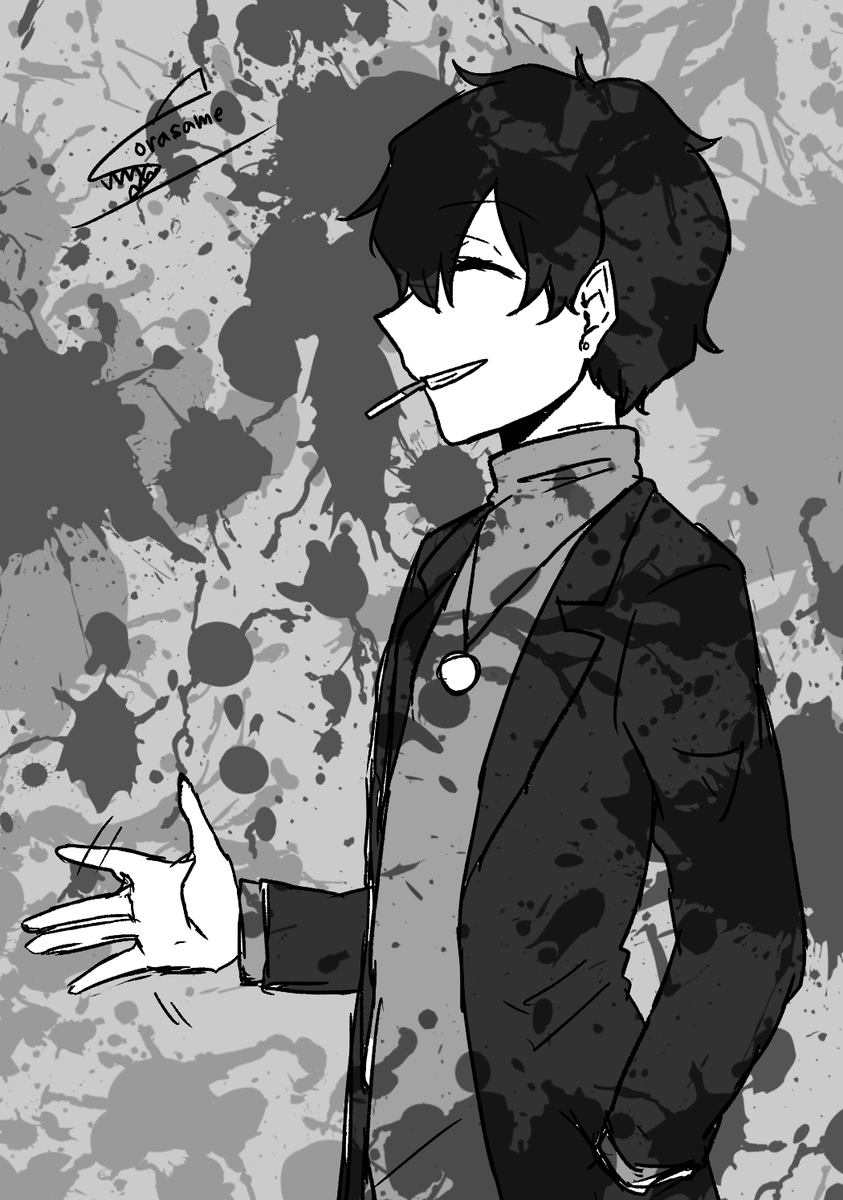 Whake12shark25's tweet photo. （落書き）ここからは彼のテリトリー　#HkTR https://t.co/PbXK3v7ngt