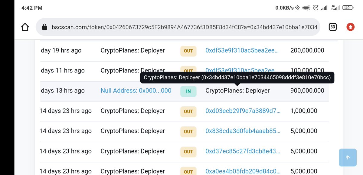 lovr_dog's tweet photo. @NFTCryptoPlanes You're project failure biggest reason 90%supply added🤕🤕 https://t.co/Kvw7X0Cdqk