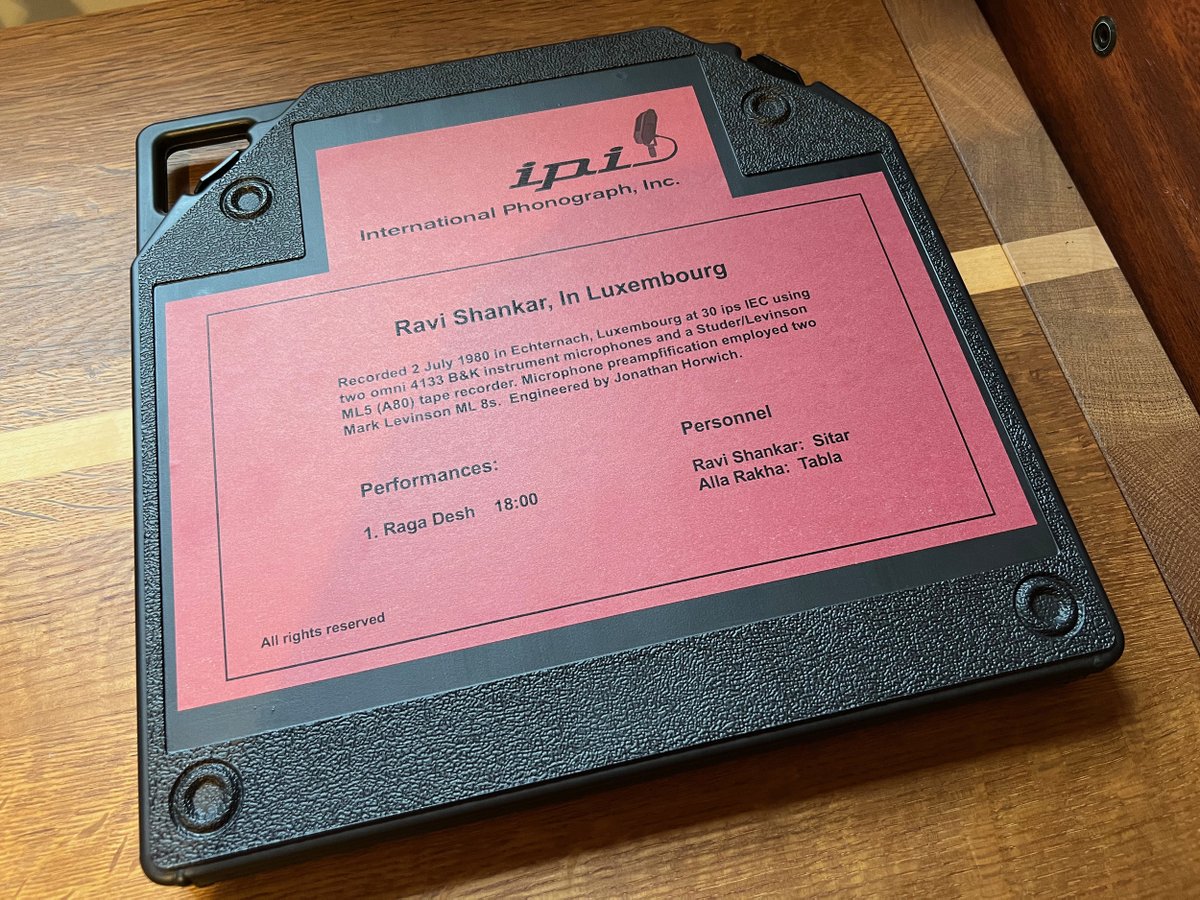 DaveDenyer's tweet photo. Hidden gems: Ravi Shankar Live in In Luxembourg Master tape production copy from International Phonograph Inc https://t.co/ezAf438JX3 #tape #mastertape #reeltoreel #R2R #ravishankar #analogue #analog #music #reeltoreelrambler #thereeltoreelrambler #Review #live https://t.co/MAwdsashH0