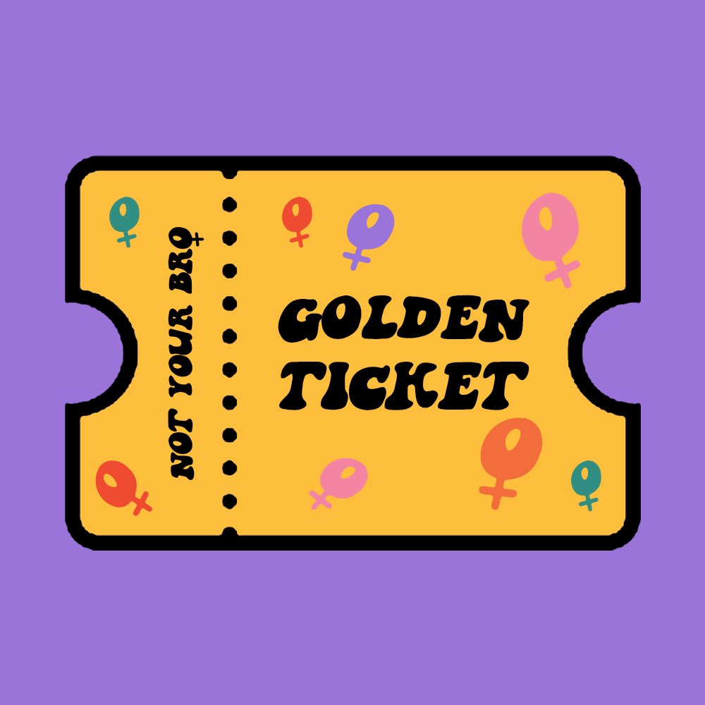 10 x GOLDEN TICKET GIVEAWAY! Gain access to our pre-sale ✨
To enter :
- RT
- Tag 5 friends who you think will love our movement &amp; project 💪
- Follow us
Winners will be announced when we hit 5k followers (we’re not far off!) #notyourbro