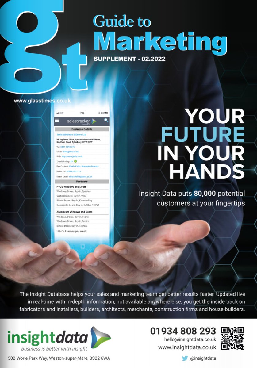 InsightDataLTD's tweet photo. Have you spotted us and our Operations Manager, Alex, in @glasstimes this month? 👀 Check out the below articles where we share our expertise on the state of the industry and analyse why data is key for companies in 2022.

#data #glazing #marketingdata #statistics https://t.co/Dr2yRj3nYO