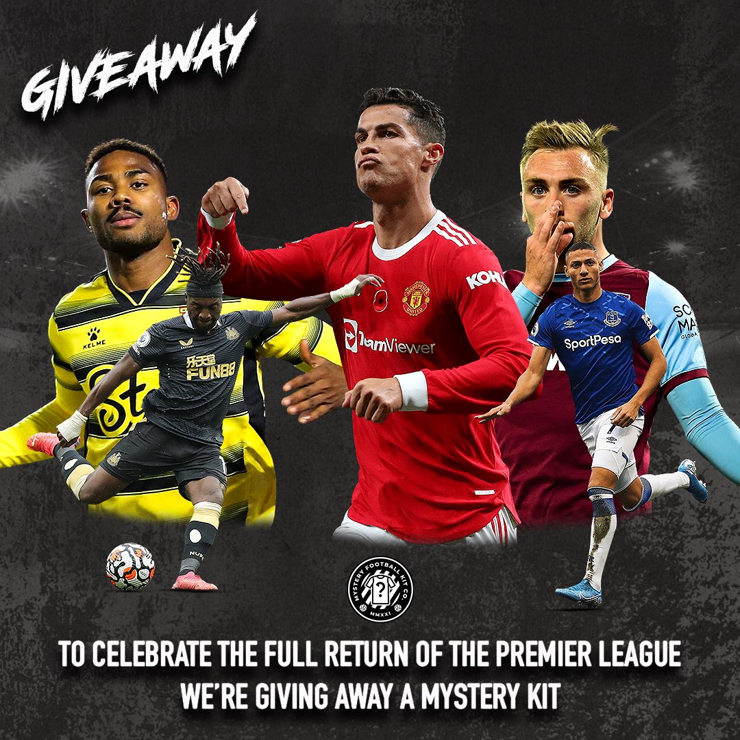 MysteryFootyco's tweet photo. 🚨 GUARANTEED GIVEAWAY🚨 

To celebrate the full return of the Premier League we are giving away a mystery kit 👕 📦 

To enter follow the rules below: 

1. Follow @MysteryFootyco 🚶🏻‍♂️
2. Retweet 🔁

Winner will be announced tomorrow 📆 

Good luck! 🍀 🤞🏼 https://t.co/lXDXRppDhy