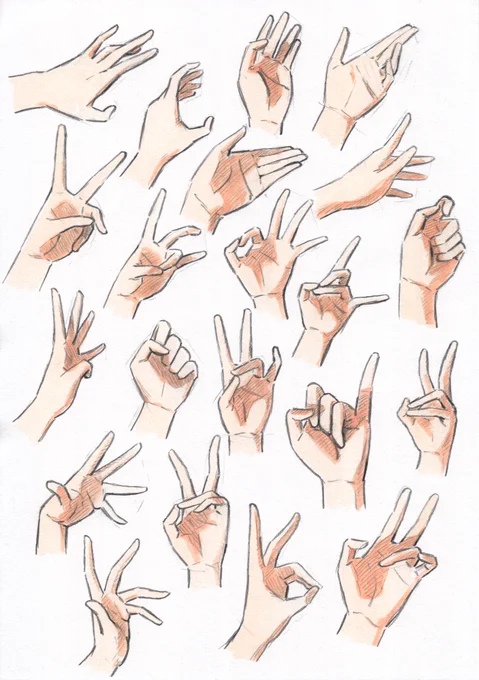 手の練習✋ 