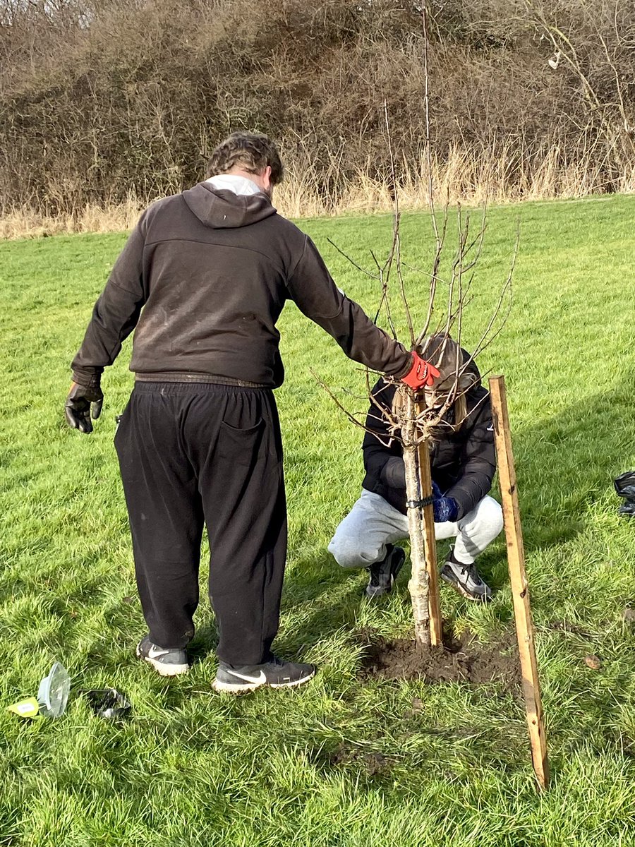 Our students @ForgeYourFuture were involved in planting a community orchard 🍏🍐 in Hawksworth Wood #leeds yesterday. Brilliant work people👏🏻👏🏻 The students were “a credit to us & themselves” Thanks to all our partners @LeedsCC_News @BAMNuttall @Lucinday @SCLeducation