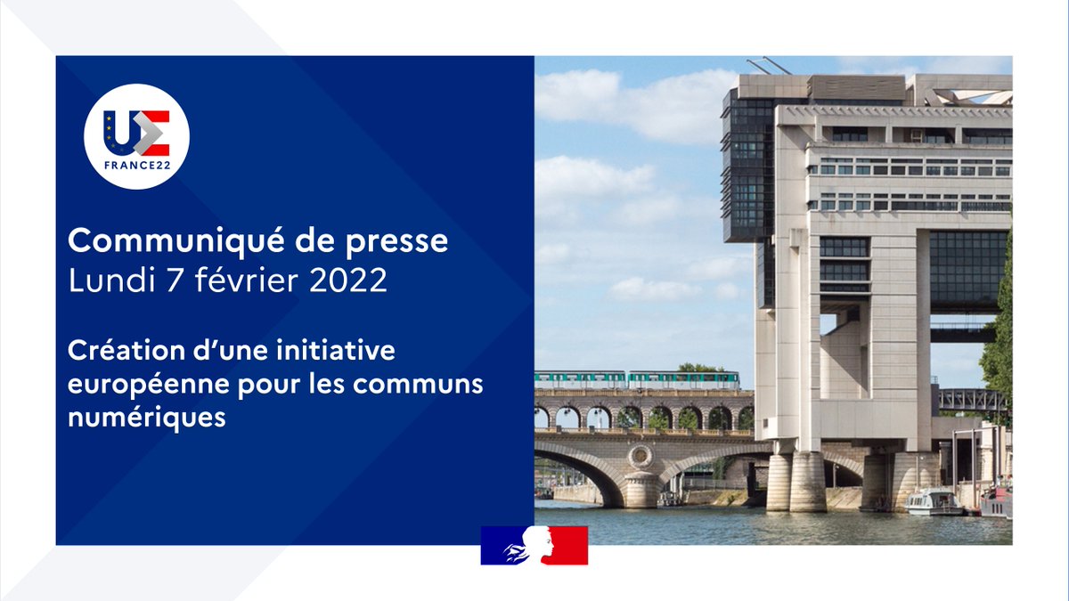 Economie_Gouv's tweet photo. 🔴A l’occasion de la Conférence « Construire la souveraineté numérique de l’Europe », dans le cadre de la #PFUE2022 @JY_LeDrian @CBeaune @cedric_o appellent à la création d’une initiative européenne pour les communs numériques.
Plus d'infos 👉https://t.co/o24CLwZ8F8 https://t.co/NY0y3MZM4N