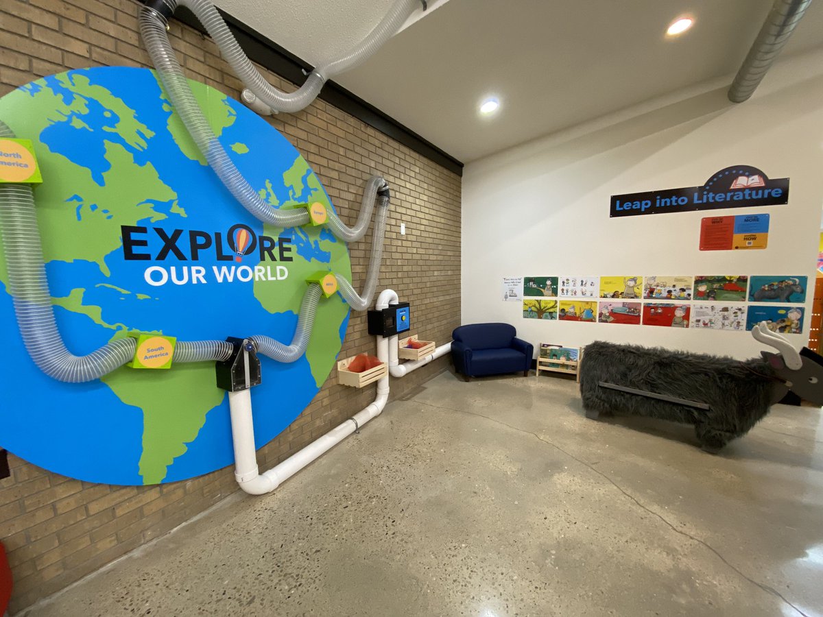 GabriellaRusk's tweet photo. The Explore Children’s Museum is now open in Sun Prairie! 🌎 There are lots of places to play for young families in 10 rotating exhibits. The museum will have its grand opening later today. We’re taking you inside on @nbc15_madison. #WakeUpToMore https://t.co/a3idGmxMJk