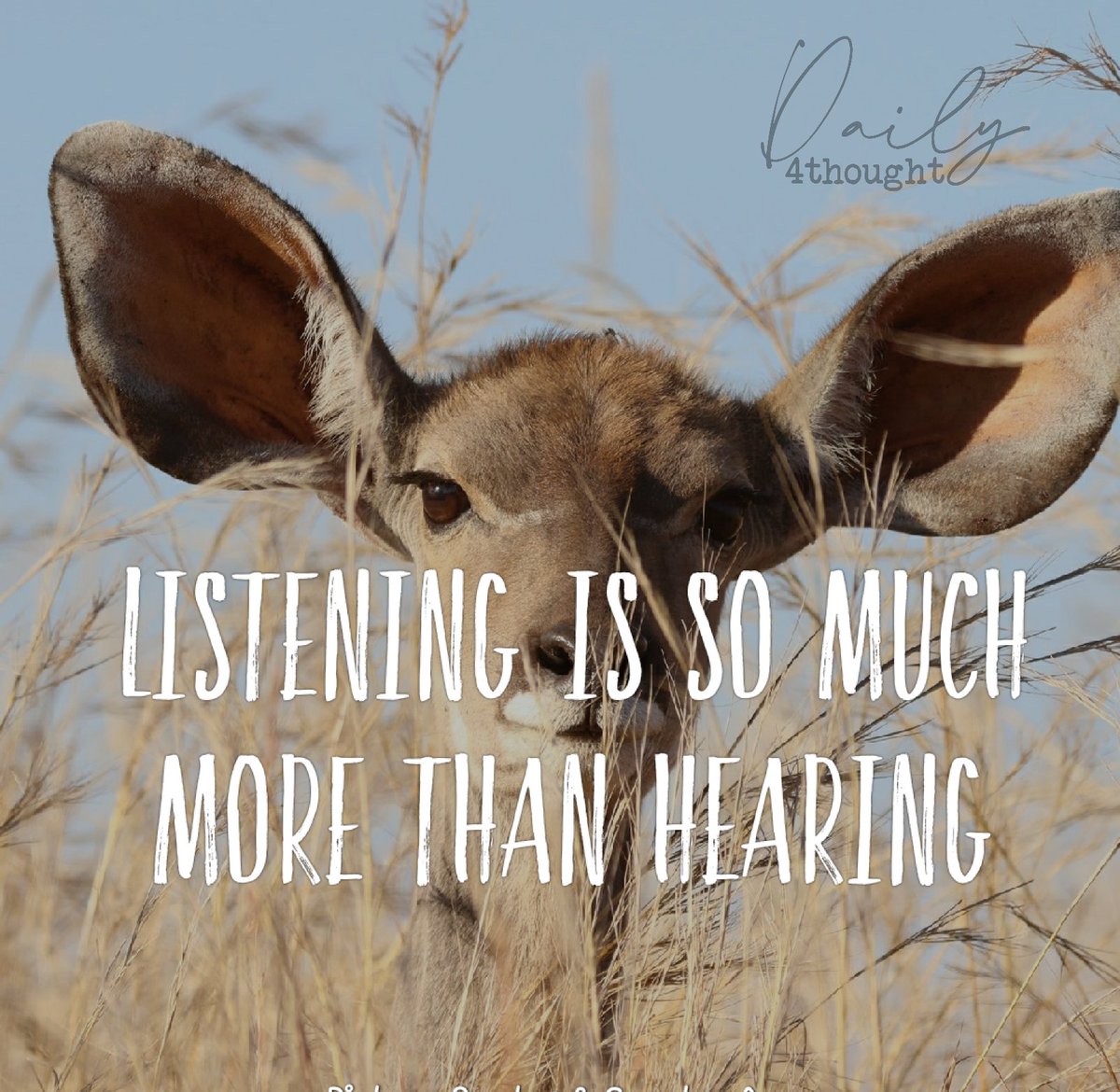 daily4thought's tweet photo. The chinese character for listen is a combination of ears, eyes, #heart and #focus. I feel like there's a lesson in that.
@simonsinek captured it well stating,
"Hearing is listening to what is said. Listening is hearing what isn't said." https://t.co/lR5MIF91Sl
