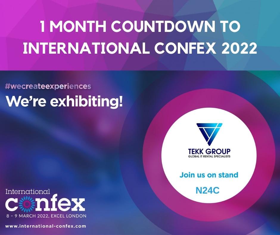 thetekkgroup's tweet photo. Just one month until #Confex22, register today and meet our team on stand N24C. https://t.co/oSr5G4VxJG 
#eventprofs #events #seeyouatconfex #conference #expo #london https://t.co/jnEuaodsCS