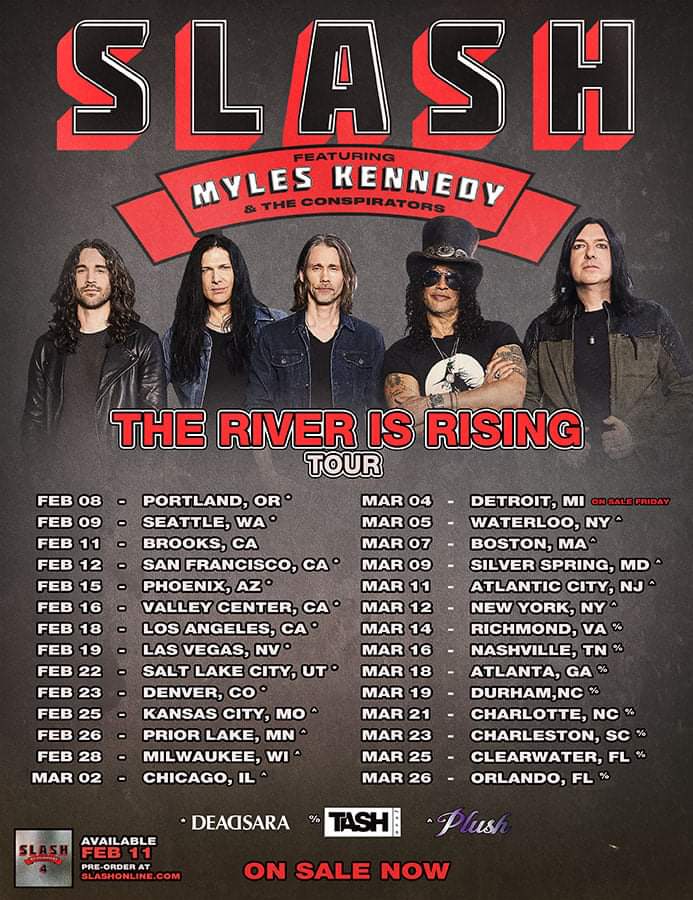 FritzsPolkaBand's tweet photo. Wishing @Slash featuring @MylesKennedy & The Conspirators (@brentfitz, @todddammitkerns & @franksidoris) a fabulous tour, starting tonight in Portland! Can't wait for Waterloo & NYC! #SMKC #SMKC4 #RealRockAndRoll https://t.co/xQ8Rkn2e1V