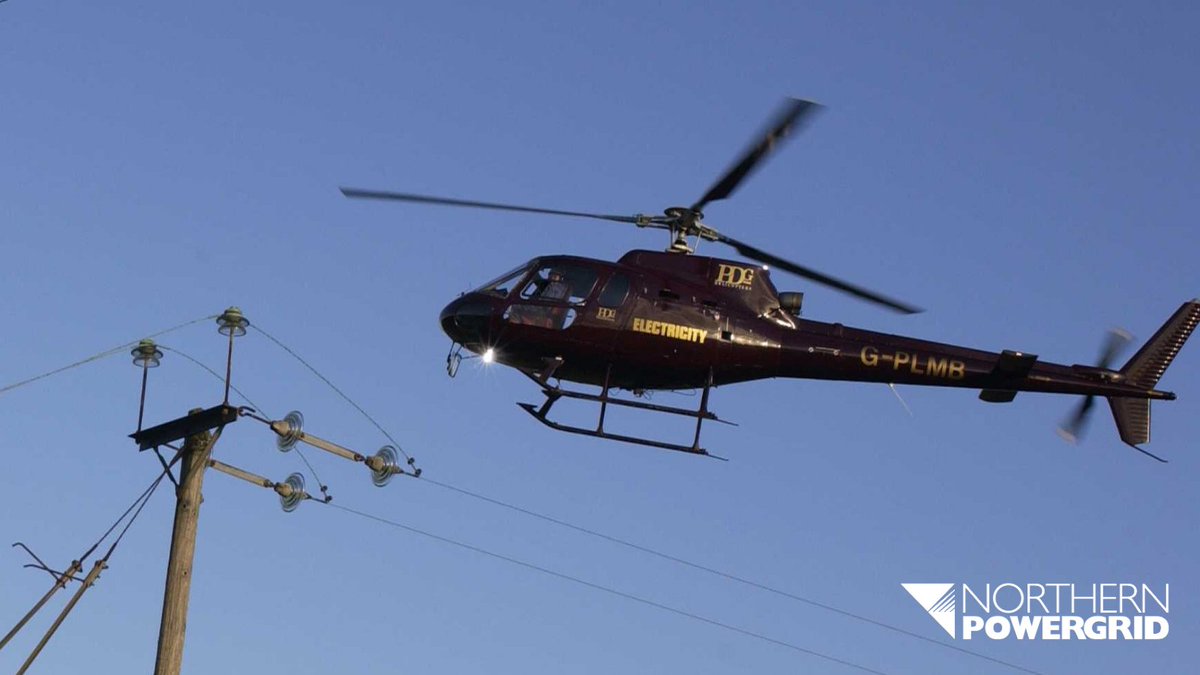 Northpowergrid's tweet photo. Our helicopters are up in the sky this again this morning and will be flying in the #Wooler, #Belford, #Alnwick, #Otterburn, #Bellingham, #Humshaugh, #Hexham and #HaydonBridge areas.

#protectingyourpowergrid #teampowergrid #poweringourlives #helicopter https://t.co/4T6CQlnDqF