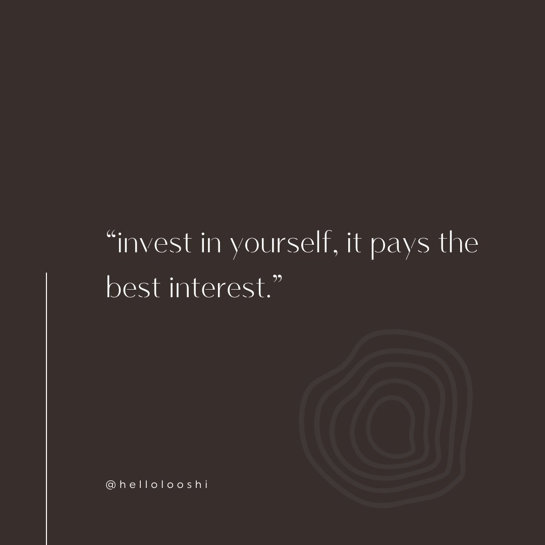 hellolooshi's tweet photo. What personal investment had the most impact on you?
#tuesdayvibe #tuesdaymotivations #InvestInYou https://t.co/0D7YFvpFbv