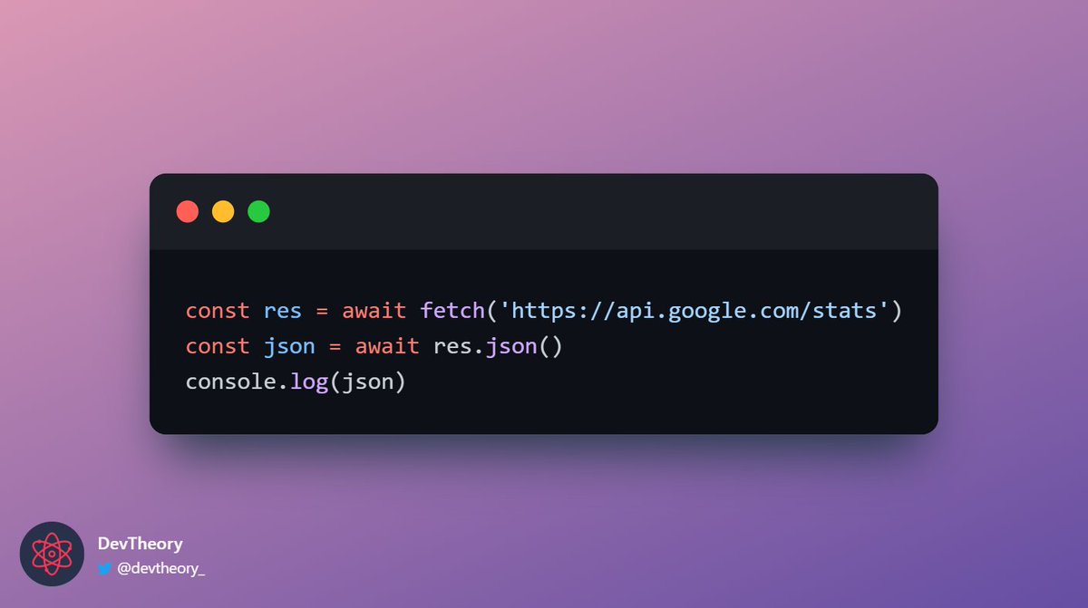devtheory_'s tweet photo. `fetch` en global et sans aucune dépendance sous Node.js, c'est pour très bientôt !

Voilà tout ce qu'il faut savoir ⬇ https://t.co/4PkhymeFfC
