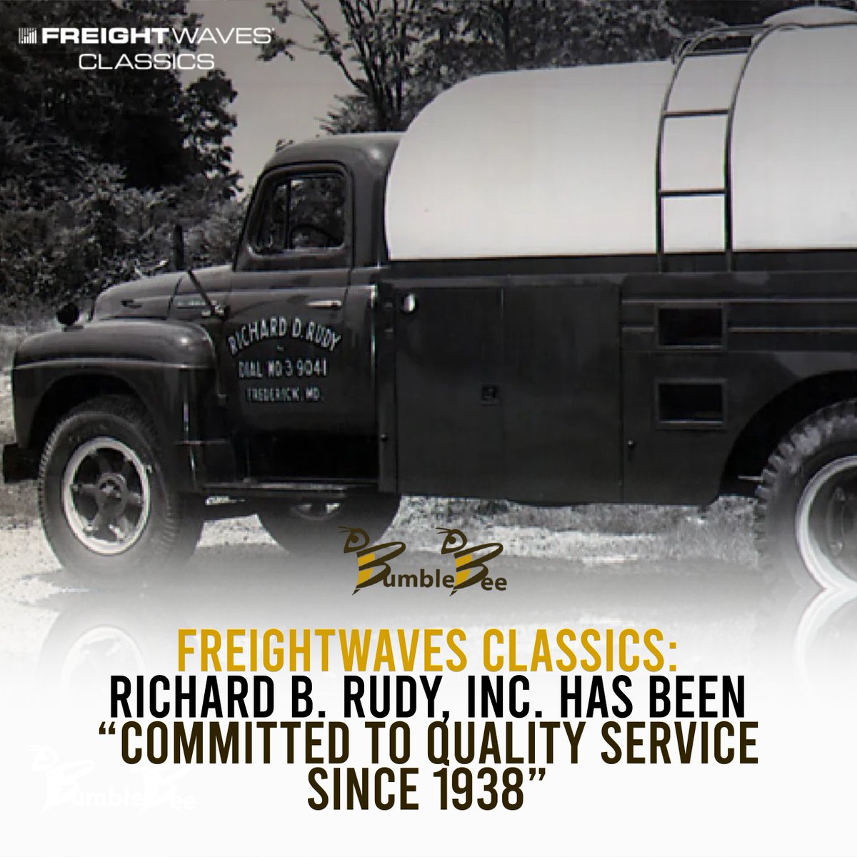 Richard B. Rudy, Inc. specializes in food-grade transportation of sugars, liquid sweeteners, vinegars, other liquids and finished food-grade items.
---  
Learn more: 👉 bit.ly/3B8IIrS
.
#onestopshop #bumblebee #logistics #transportation #transportationservices #academy