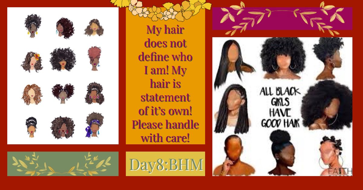 Hair was a sacred cultural/spiritual symbol.Ancient African communities fashioned their hair for more than just style, braids and other intricate hairstyles were historically worn to signify marital status, age, religion, wealth and rank in society.#BlackHistoryMonth