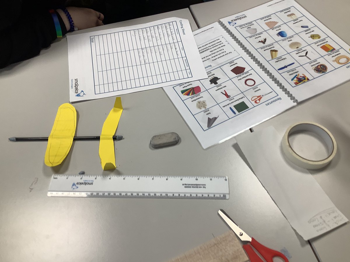 Braes_STEM's tweet photo. S2 @BraesHigh pupils working hard to design aeroplanes for @SmallpeiceTrust Aeroplane challenge #RRSA #Article29 https://t.co/icIfuSmRP5