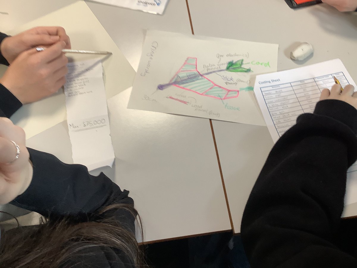 Braes_STEM's tweet photo. S2 @BraesHigh pupils working hard to design aeroplanes for @SmallpeiceTrust Aeroplane challenge #RRSA #Article29 https://t.co/icIfuSmRP5
