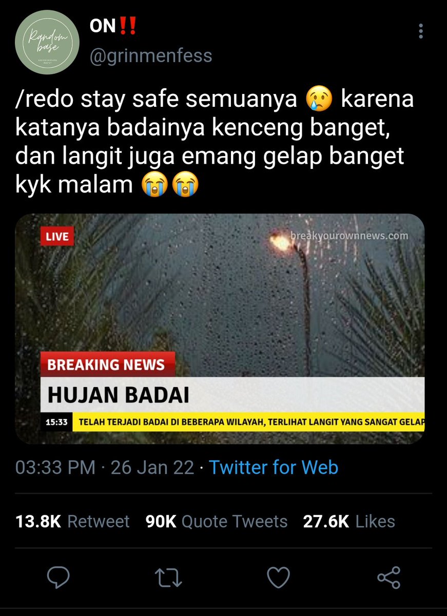 bearjiels's tweet photo. Regen en Storm
“Gue masih nggak percaya bisa ngendaliin hujan.”

cw // harsh words

— renjun au
© bearjiels https://t.co/GRWqfqnJQA