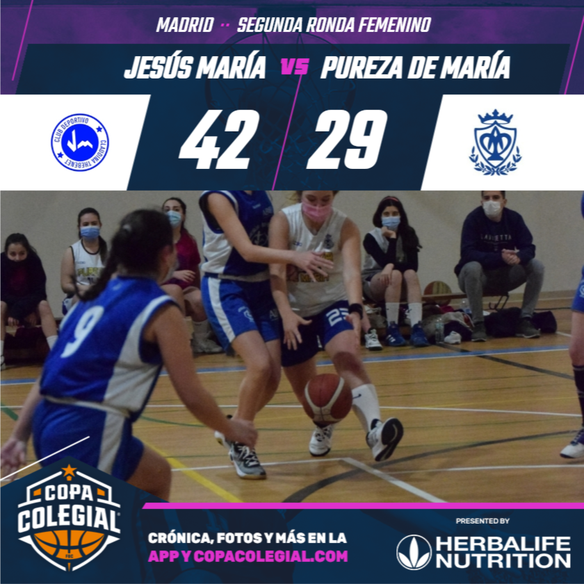 #CopaColegialMadrid 

💥2ª Ronda 
Duelo ⛹️‍♀️

"Las leonas de <a href="/cdjesusmaria/">C.D. Jesús María</a> dan el primer zarpazo" 

✍️<a href="/santiescribano/">Santi Escribano</a> 
📸 Iván Atance
 
Crónica: cutt.ly/YOCwIrM
Fotos: cutt.ly/gOCwFNA

#ElDesafíodeTodos