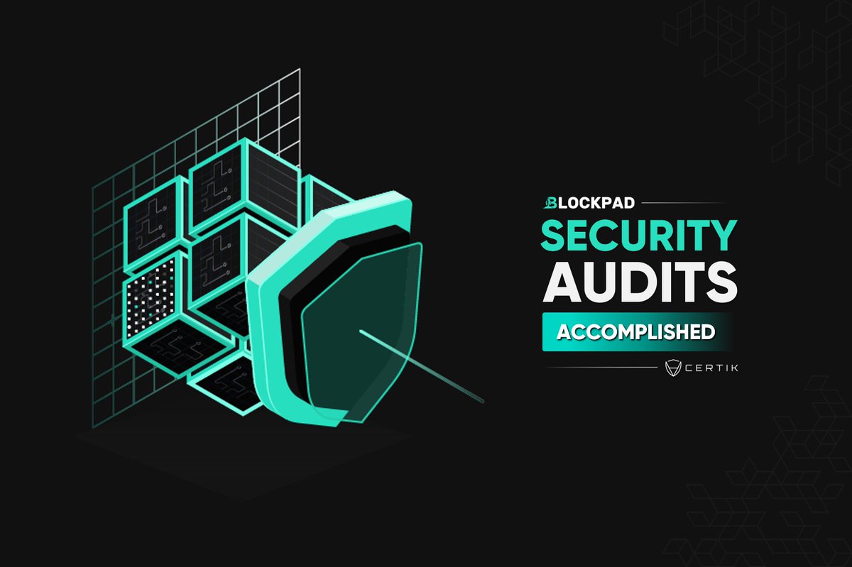 blockius_io's tweet photo. 📢 We are proud to announce that @the_blockpad has successfully accomplished security audits from @CertiKTech for:

1️⃣ Investor dashboard
2️⃣ Maturity-based staking
3️⃣ Block-based staking

👉 Have a look at the audit reports here: https://t.co/nc1QNN4m40 https://t.co/TWXvsaXJlN