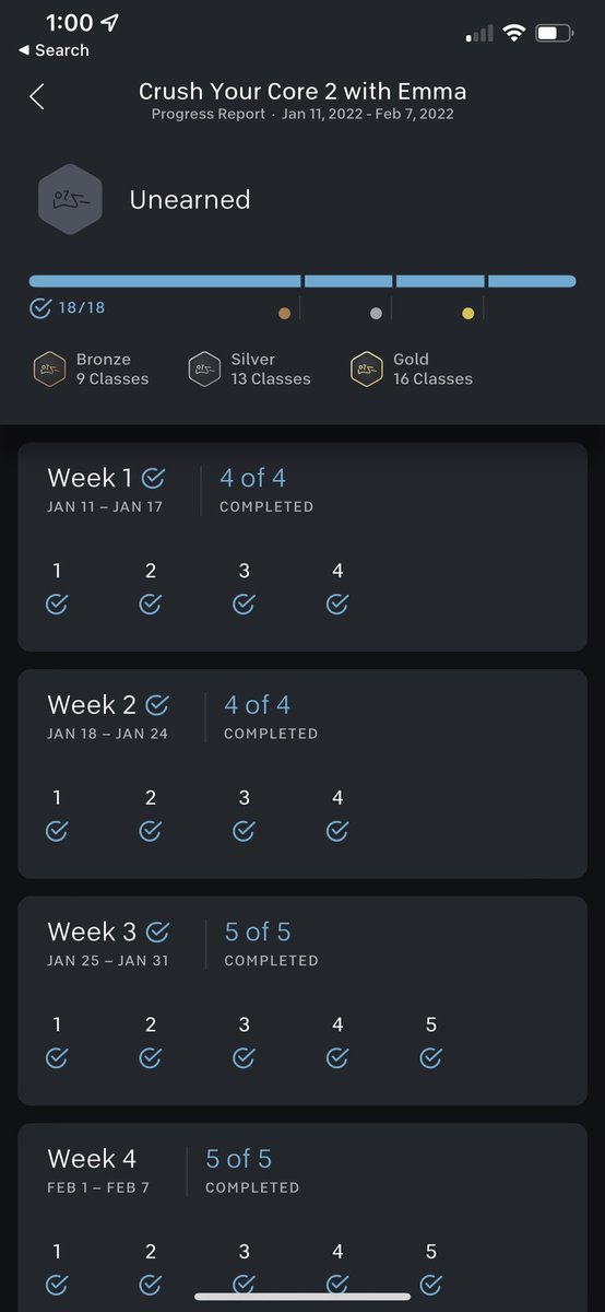 mtacorrao's tweet photo. Hey @onepeloton, if you’re not going to give people badges for challenges because they added the class to their stack, you need to let them know that. Us peloton members love our badges. It shouldn’t check off the class as part of the challenge if you won’t get the badge. https://t.co/eIAJkYBEO1