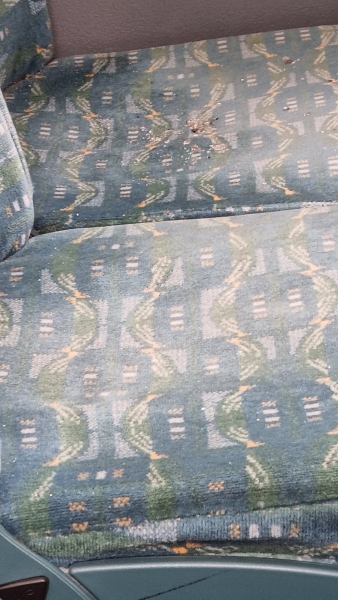 Langoit's tweet photo. @arrivanortheast how does a bus get let out on the roads like this? Had to tell the driver he had broken glass shattered on the seats (which I noticed when I sat on it)and on the floor. Seems to think someone replaced a window last night and didn't clean up inside?? https://t.co/cYkWiUqlJe