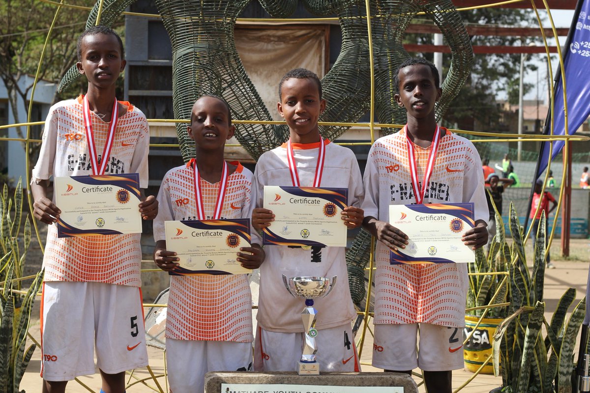 TeamUpKenya's tweet photo. Eastleigh All- Starts emerged the Champions of the TeamUp-MYSA Sports Digitization Launch Tournament.

We are glad that these players now have a  platform to share their statistics achievements and showcase their unique skills making it easier for coaches to track their progress. https://t.co/QSys9ucNUg