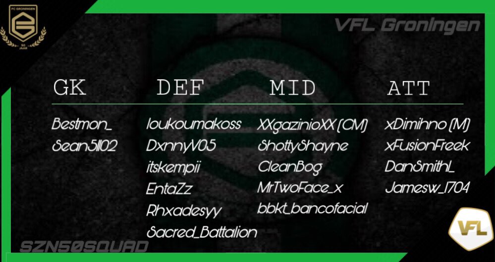 VFLGroningen50's tweet photo. VFL Groningen Season 50 🏆
Ready for Fridays opening games 🔥 @TheVFL_ https://t.co/IfJhwMcgaP
