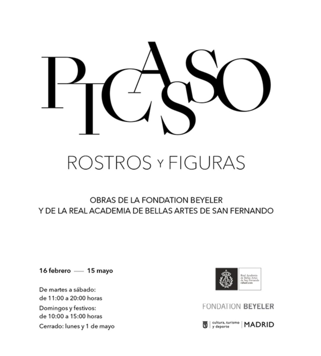 rabasf's tweet photo. “Picasso: rostros y figuras. Obras de la Fondation Beyeler y de la Real Academia de Bellas Artes de San Fernando”. Del 16 de febrero al 15 de mayo en la #Rabasf
https://t.co/pWteOxMjq7 https://t.co/1sZfBMw5qk