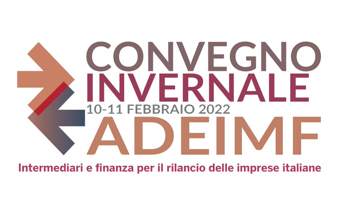 ManagementUnive's tweet photo. #EventiDMAN - Convegno invernale #ADEIMF
📈 Con #economisti ed esperti di #finanza parleremo di: #banche, #PNRR, #FinTech, #sostenibilità delle imprese.
📆11 febbraio
⏰Dalle 9:15
🔗Partecipa #online: https://t.co/vq0aCKyCjY https://t.co/ZRMZkUJG4Q