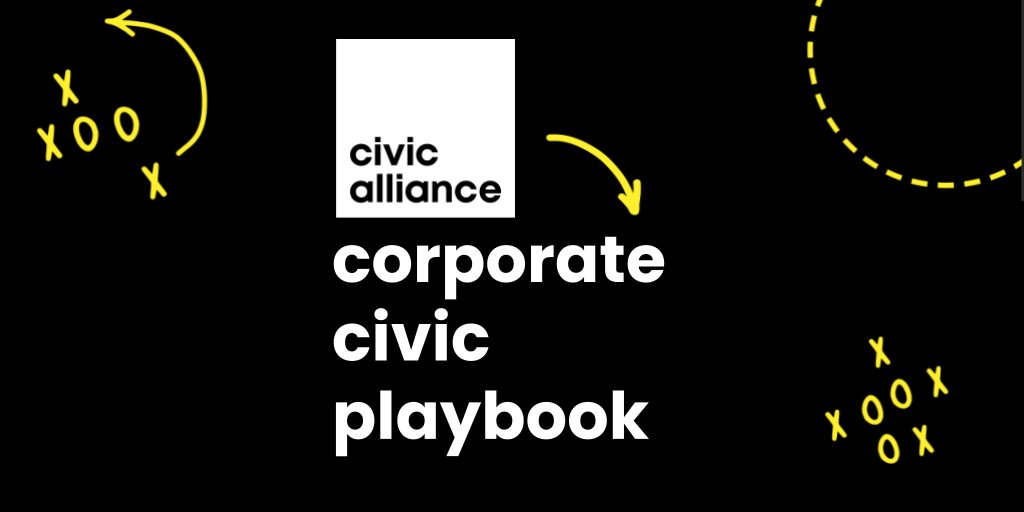 stevenmaks's tweet photo. Very proud to share @CivicAlliance’s new #CorporateCivicPlaybook -- THE guide for companies looking to strengthen our democracy in nonpartisan ways. 🇺🇸 https://t.co/JlmMUXDc8k https://t.co/tVftzwpyzd