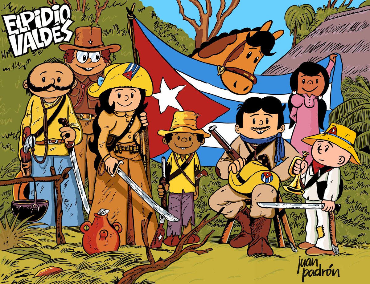 LuisAlbertRodr's tweet photo. El 8 de Febrero de 1976 era publicado por primera vez el dibujo animado Elpidio Valdés del realizador Juan Padrón, que cubano no se ha deleitado con sus excelentes aventuras llenas de patriotismo y valores.
#CubaViveEnSuHistoria.
#Matanzas.
@IzquierdoAlons1, @SuselyMorfaG. https://t.co/owv2Qma53X