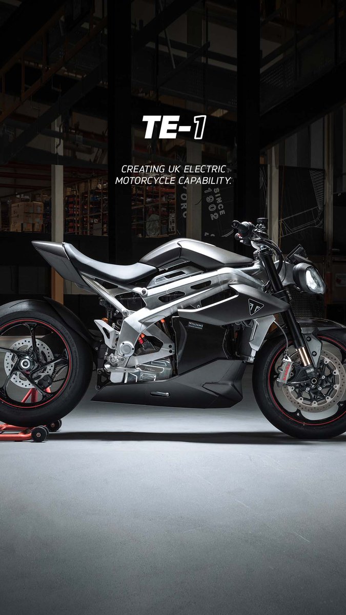 UKTriumph's tweet photo. #ProjectTriumphTE1 ⚡ Prototype: Revealed ✅

Live Testing Programme: Pending 🔜 

Discover more: https://t.co/lUagyQbT9C

#ForTheRide #OfficialTriumph #Electrification #ElectricMotorcycle https://t.co/YwxGj6QLMd