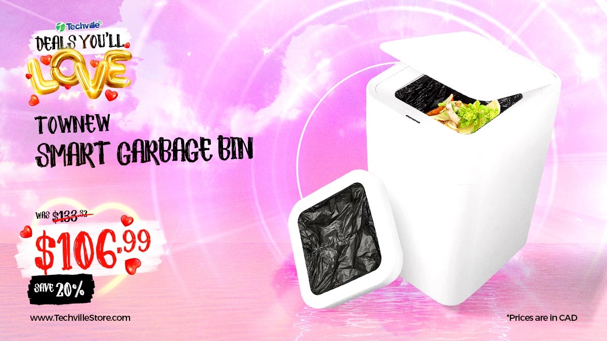 TechvilleCanada's tweet photo. Valentines Day Sale, Up to 50% off!

Save 20% on this Smart Garbage Bin from Townew! Order now!

https://t.co/yusa5g3Ysb https://t.co/PKddtJb2UI