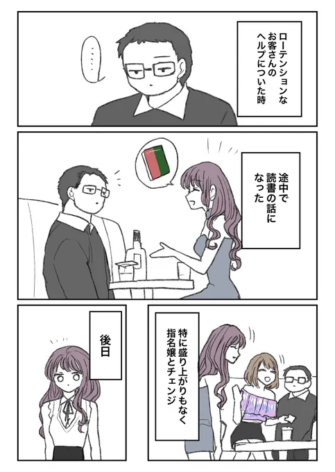 【キャバクラ体験談】嬢とお客の読書の話(再) 