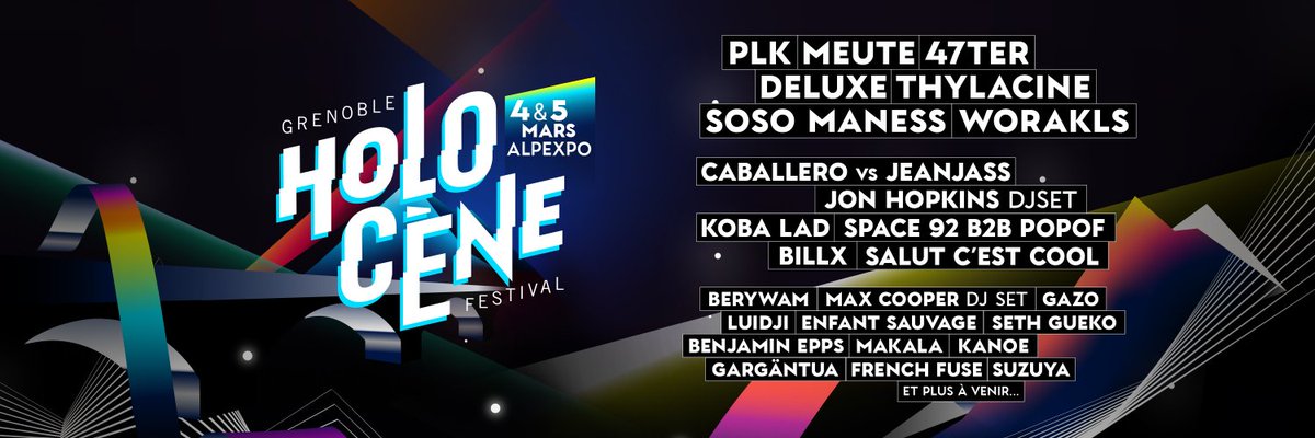 [Agenda] 🗓️ Holocène Festival revient à <a href="/Alpexpo/">Alpexpo, le parc événementiel de Grenoble</a> #Grenoble, le 4 et 5 mars prochain ! 25 artistes se retrouveront sur les 3 scènes d’Alpexpo et du Summum. Plus d'informations ➡️ holocenefestival.com
#Evenement #Festival #Concerts <a href="/HoloceneFest/">Holocène Festival | Grenoble</a> #Musique