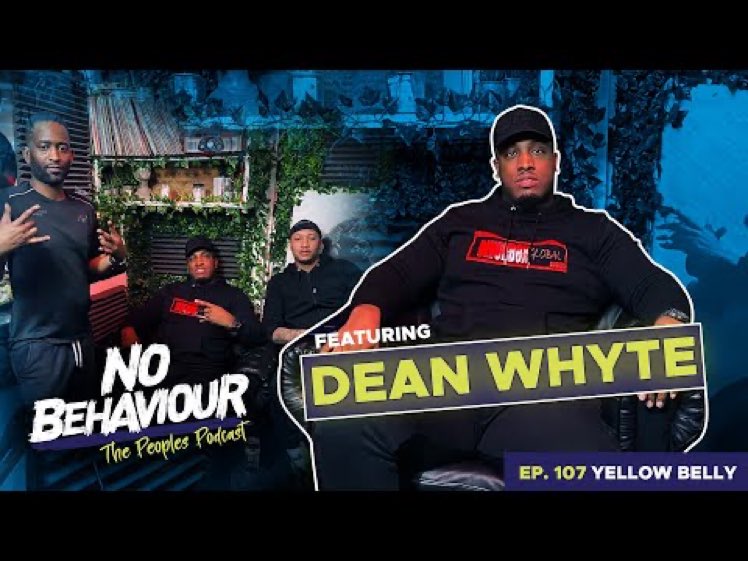 RUN IT UP 🚨NEW EP OUT NOW!🚨
Yellow Belly | No Behaviour Podcast EP. 107 | Margs &amp; Loons Ft Dean Whyte
📺: youtube.com/watch?v=M31TTA…
Spotify: spoti.fi/3f8FZ8J
Apple: apple.co/3chPfFz
 #NoBehaviourPodcast