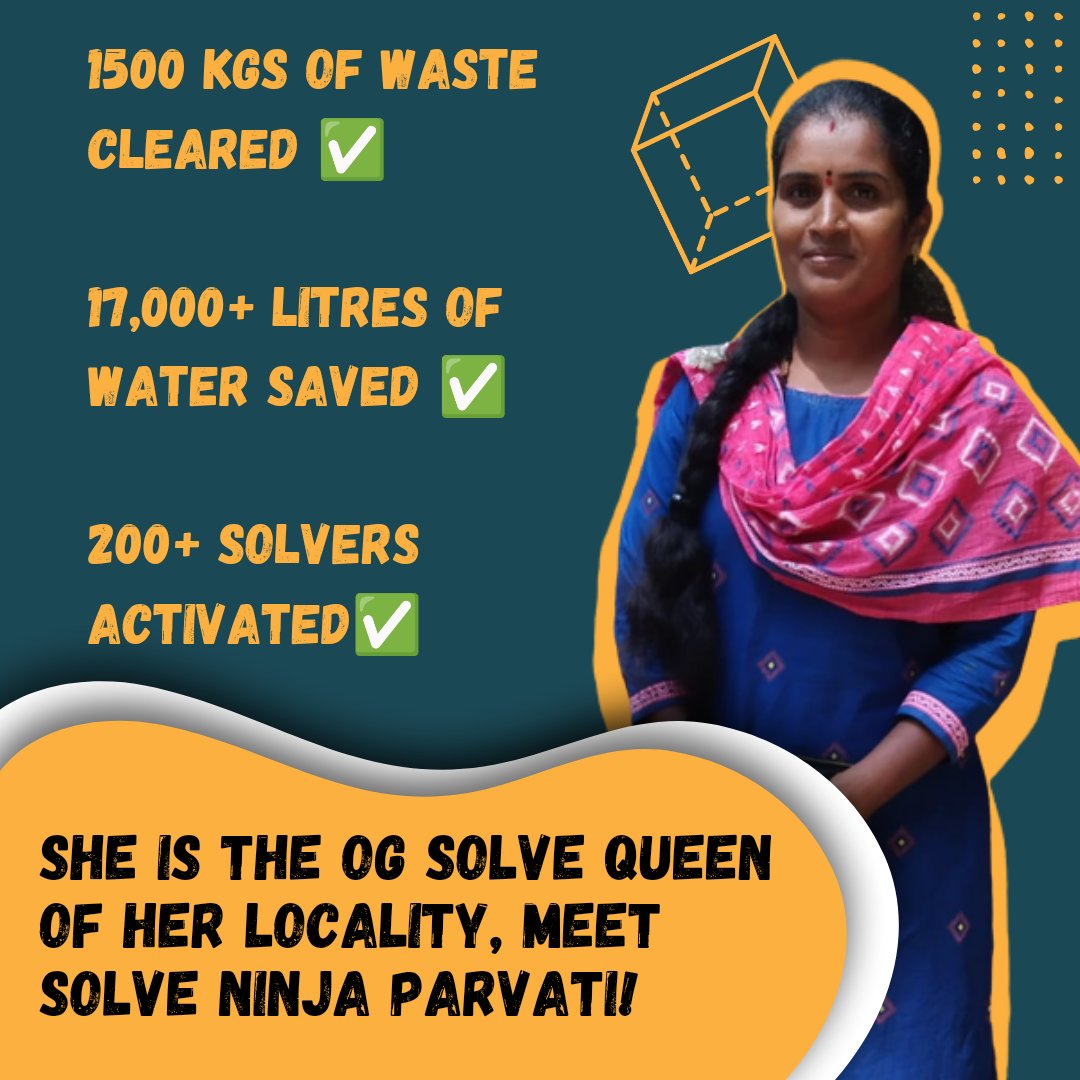 ReapBenefit's tweet image. When things get tough, the #solvers get going! Seeing the #localproblems around her and letting them go unaddressed was not Parvathis' style. Issues like open #dumping and water #wastage became an eye sore for her and she took charge of her locality in response.
#wastemanagement