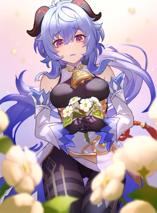 こんなにたくさん…食べられません…
#原神 #甘雨 