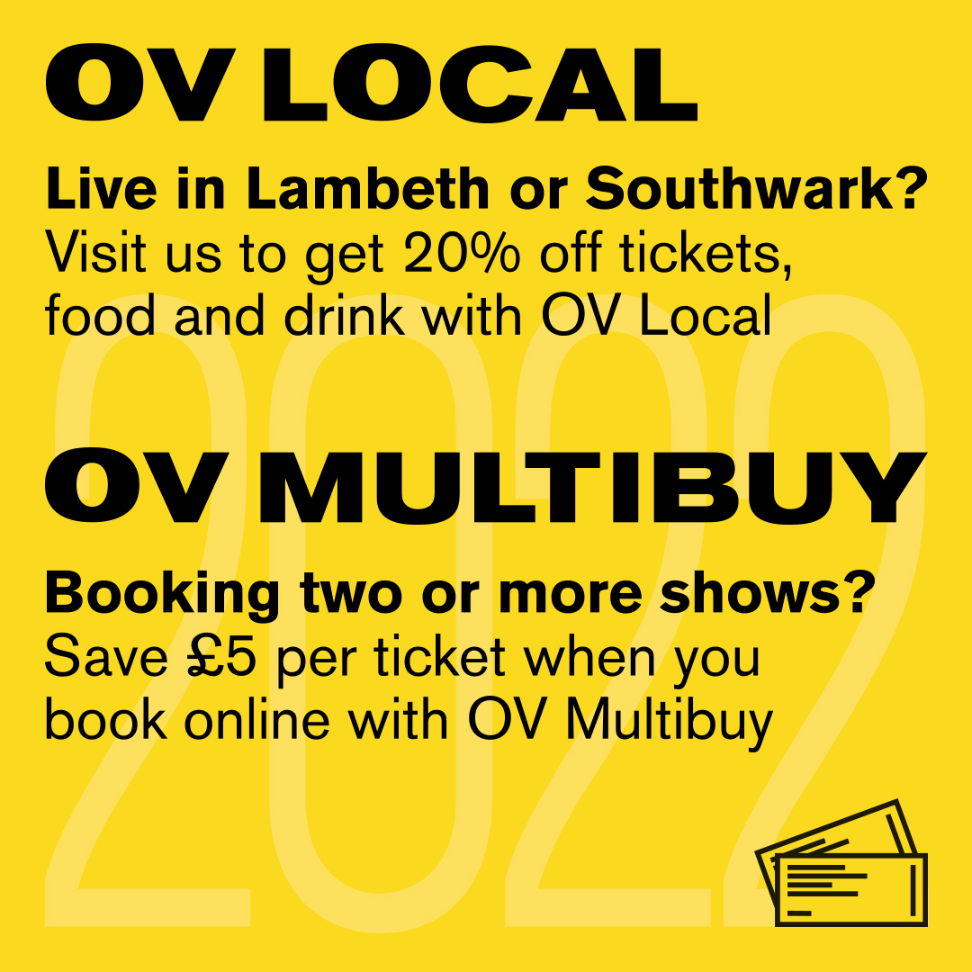 oldvictheatre's tweet photo. If you’re living in #Lambeth or #Southwark you can use your 20% #OVLocal discount 20% when booking your tickets. If not, you can make use of #OVMultibuy, with £5 off per ticket when booking for two or more shows https://t.co/lHzMxRUld8 https://t.co/JYDc2XQbTt