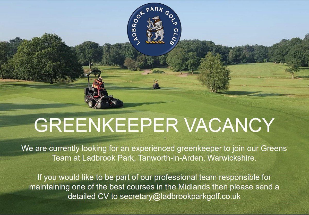 We are looking for a Greenkeeper to join our fantastic team #greenkeeper #job #vacancy #golf