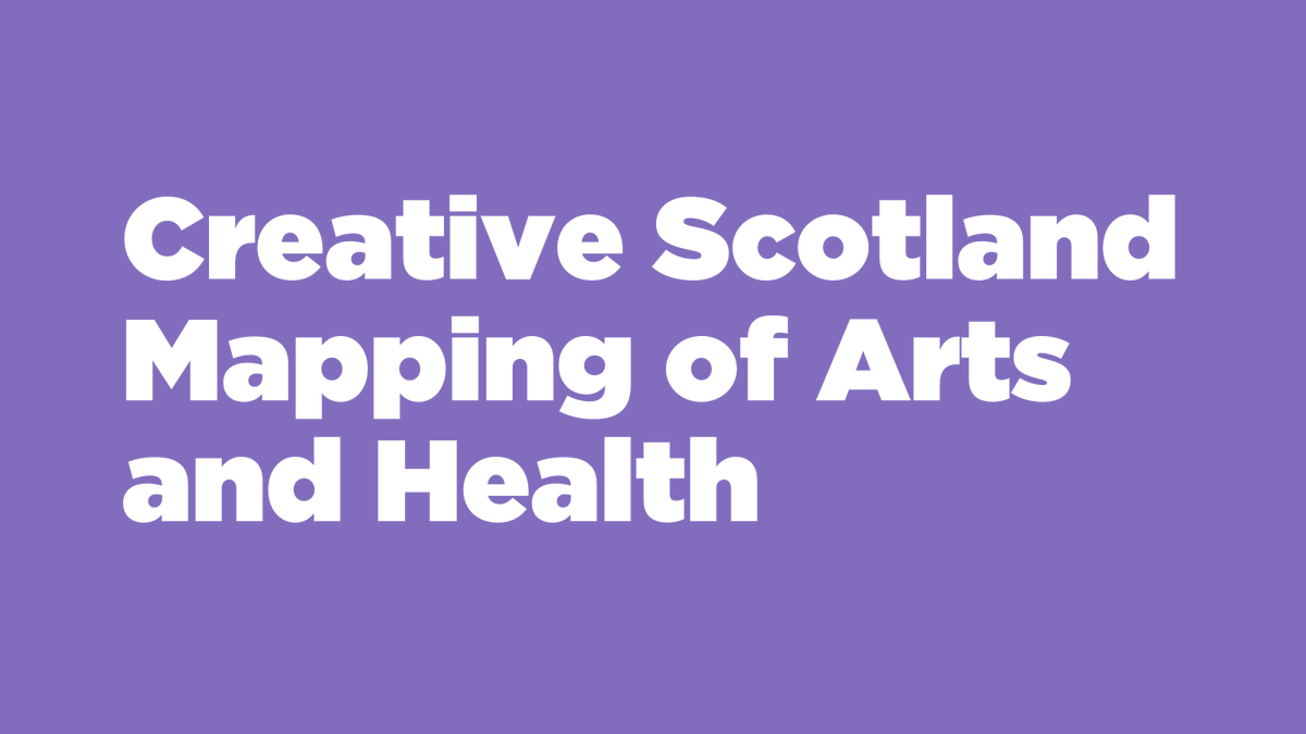 CreativeScots's tweet photo. If you're interested arts and health, don't miss our latest report 💡

We commissioned a study to understand the scale and scope of the current involvement of professional artists working in the area of health and wellbeing.

Get the insights:
https://t.co/JGapKhHxxa https://t.co/eyWhWRW8OZ