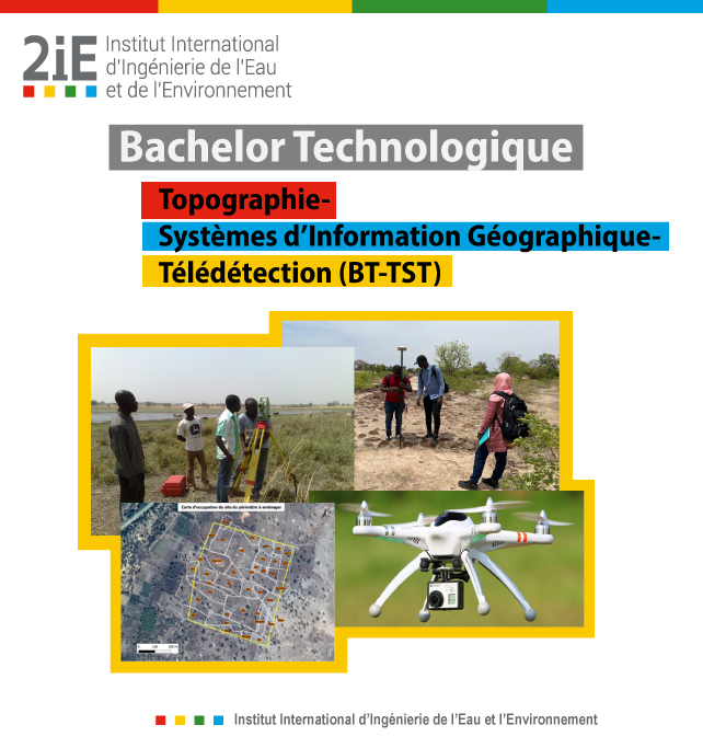 #2iE #RentréeFévier2022
Les inscriptions pour le Bachelor Technologique Topographie Système d’Information Géographique et Télédétection (BT-TST) se poursuivent !
Plus d’information sur 2ie-edu.org/wp-content/upl… 
Contact : +226 78758102 / 68768823
2ie-edu.org