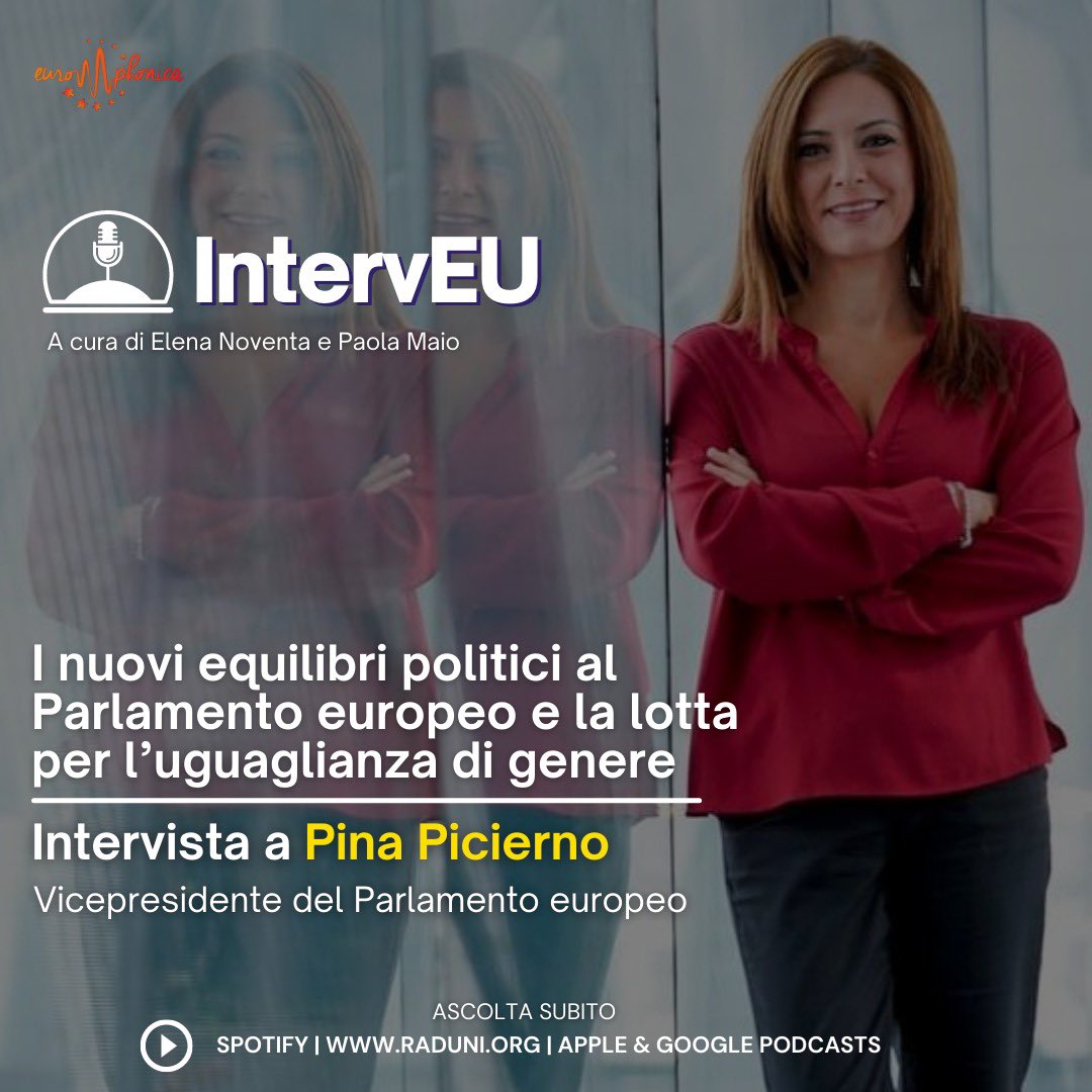 europhonica's tweet photo. 🎙🇪🇺 È finalmente fuori una nuova #IntervEU targata #Europhonica. Questa volta abbiamo ospitato @pinapic, eurodeputata S&D e neoletta Vicepresidente del Parlamento europeo.
Corri ad ascoltarla❗️Trovi il link nel primo commento in basso ⤵️ https://t.co/Zg4OWlpGue